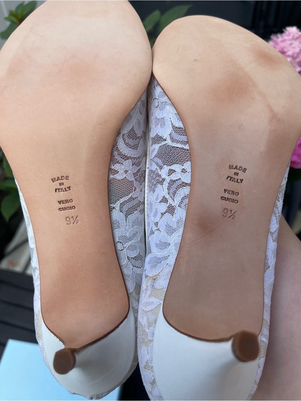 Women’s Butter - Ivory Lace Wedding Pumps 9.5 - Picture 11 of 11